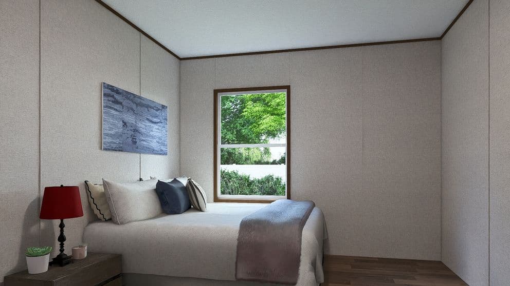 Redwood bedroom home features
