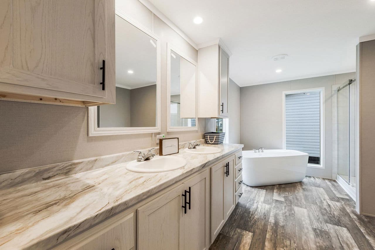 The magazine bathroom home features