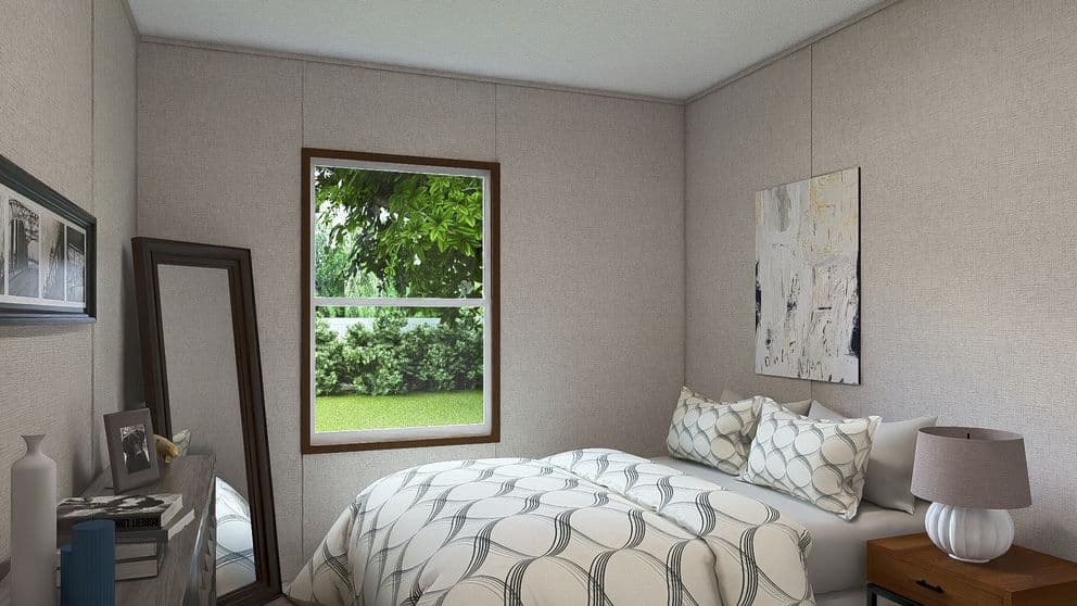 Oak bedroom home features