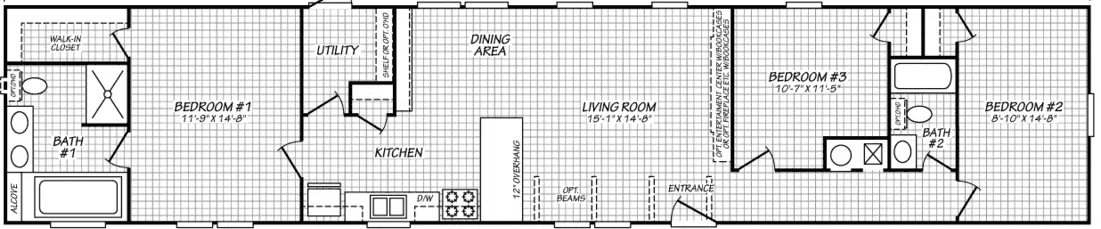 Alamo lite 16763r floor plan home features