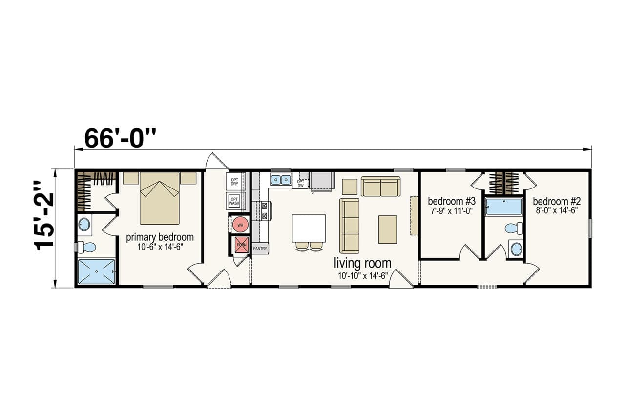 The sabine floor plan home features