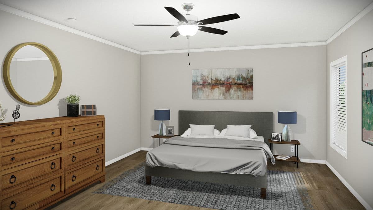 The huxton ii bedroom home features