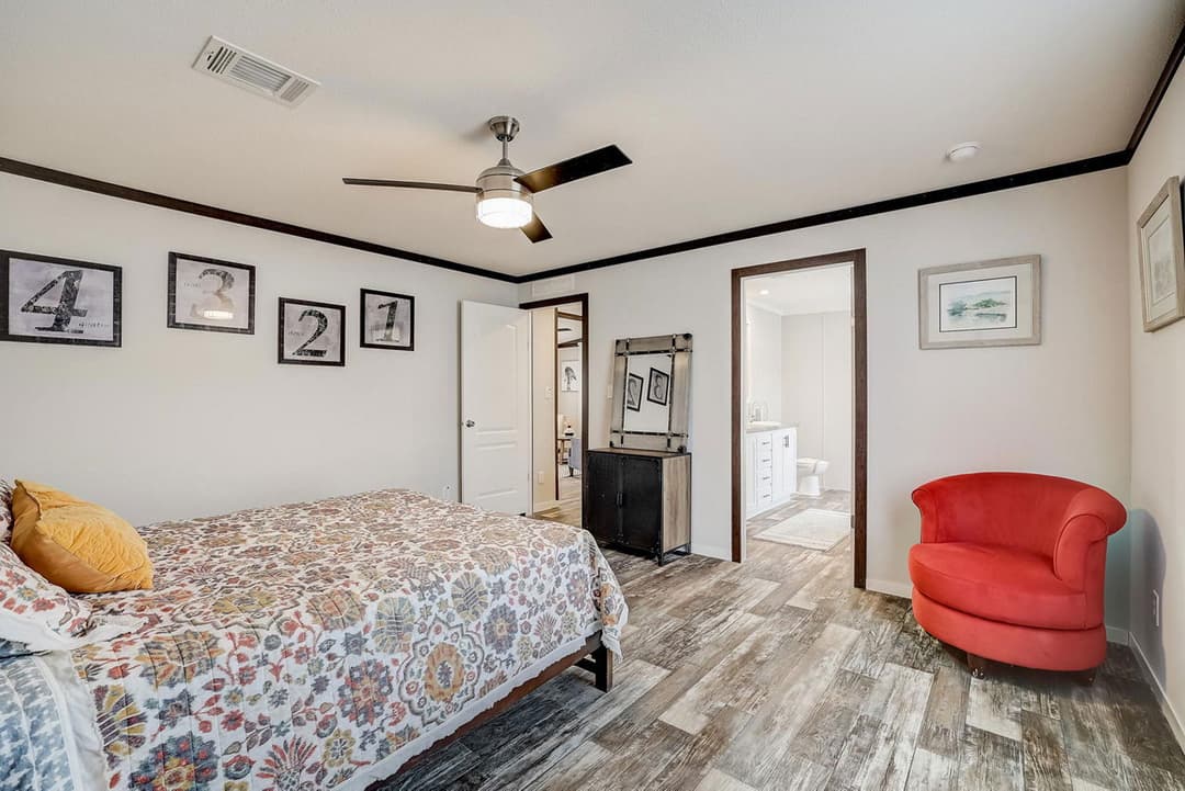 The saint bedroom home features