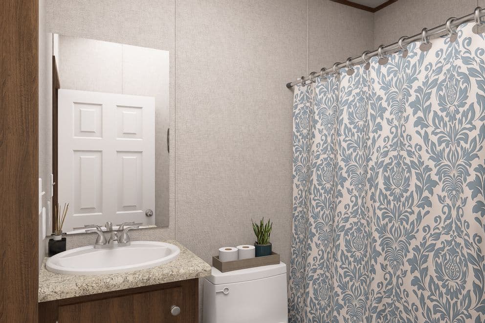 Hickory bathroom home features