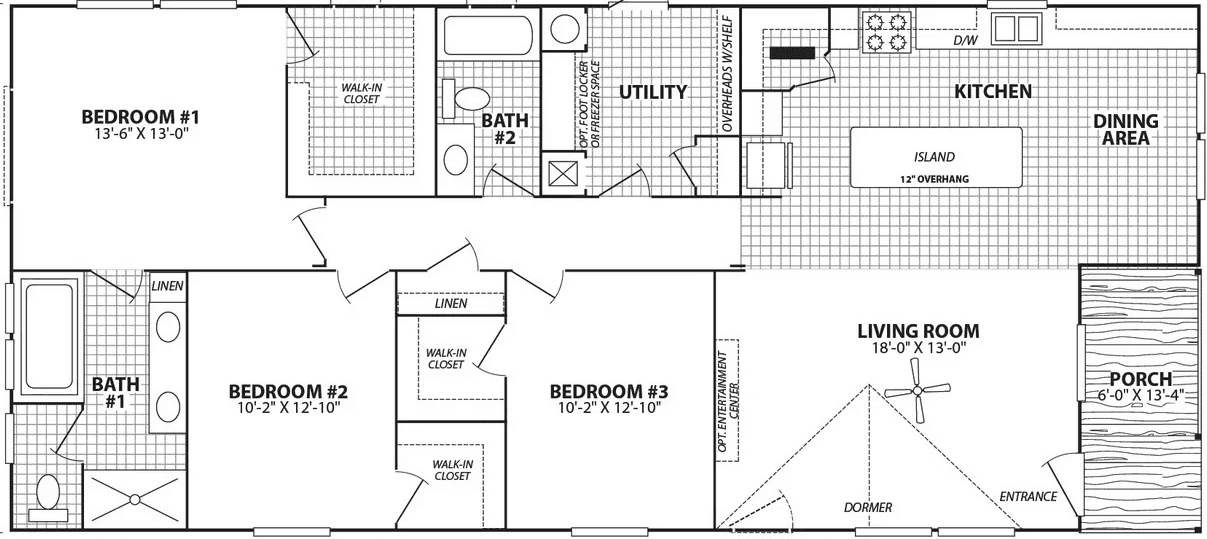 Verde ranch 28603n floor plan home features