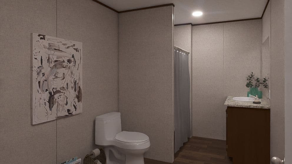 Spruce bathroom home features