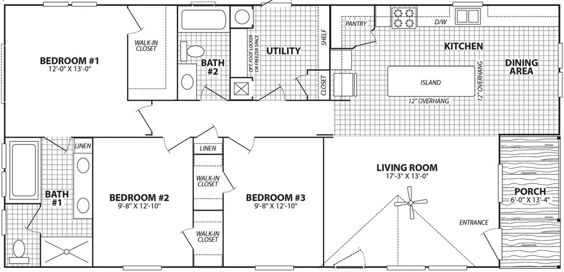 Verde ranch 28563n floor plan home features
