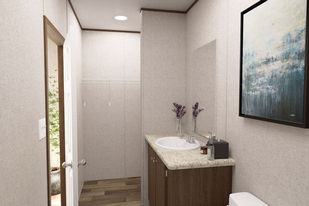 Hickory bathroom home features
