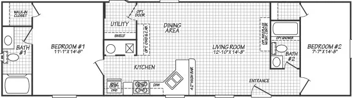 Canyon lake single-wide 16562c interior home features