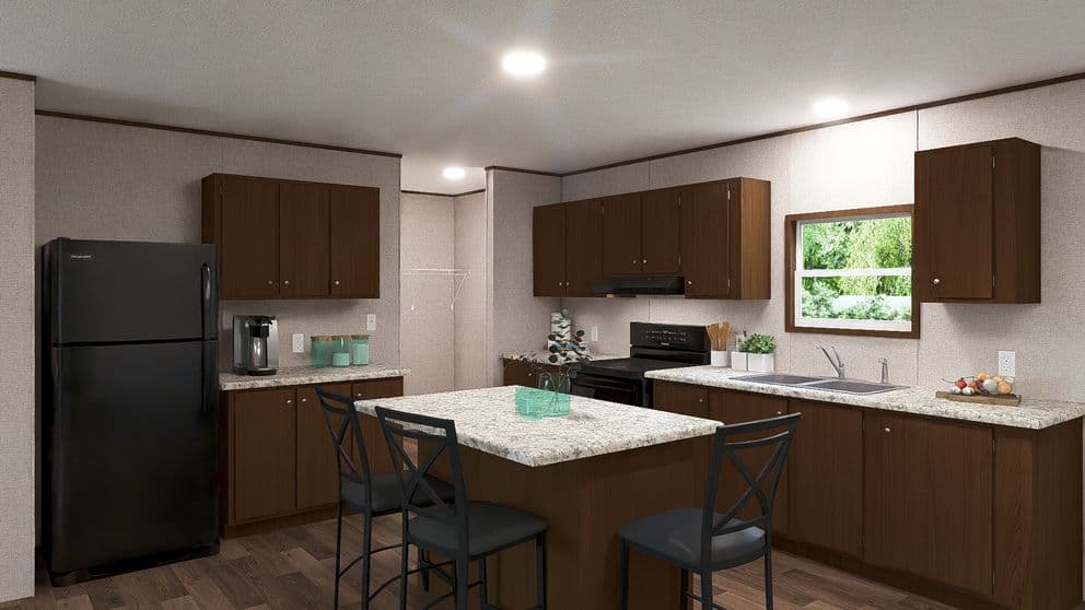 Oak kitchen home features