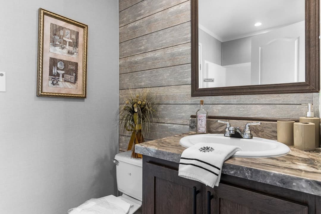 The frenchman bathroom home features