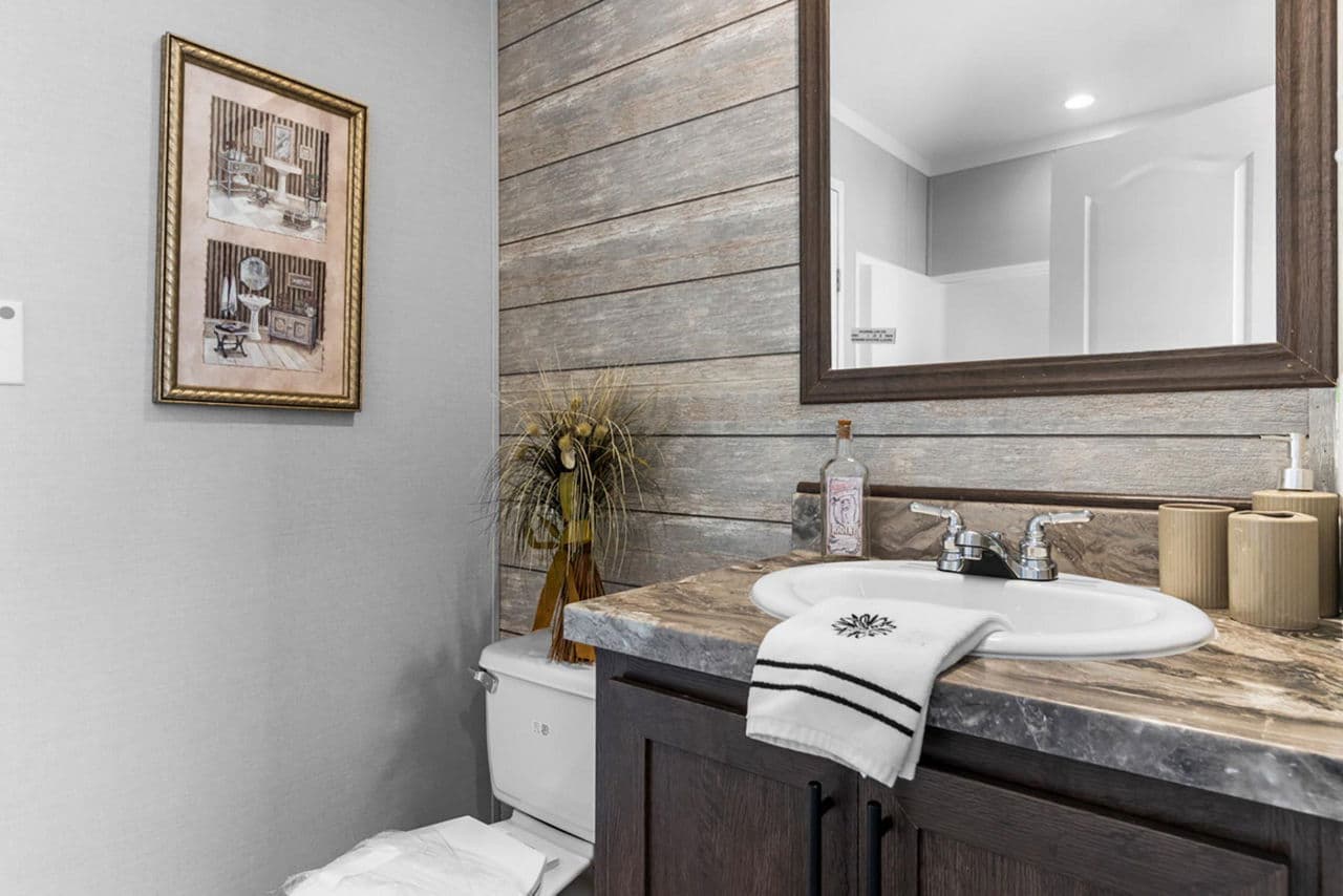 The frenchman bathroom home features