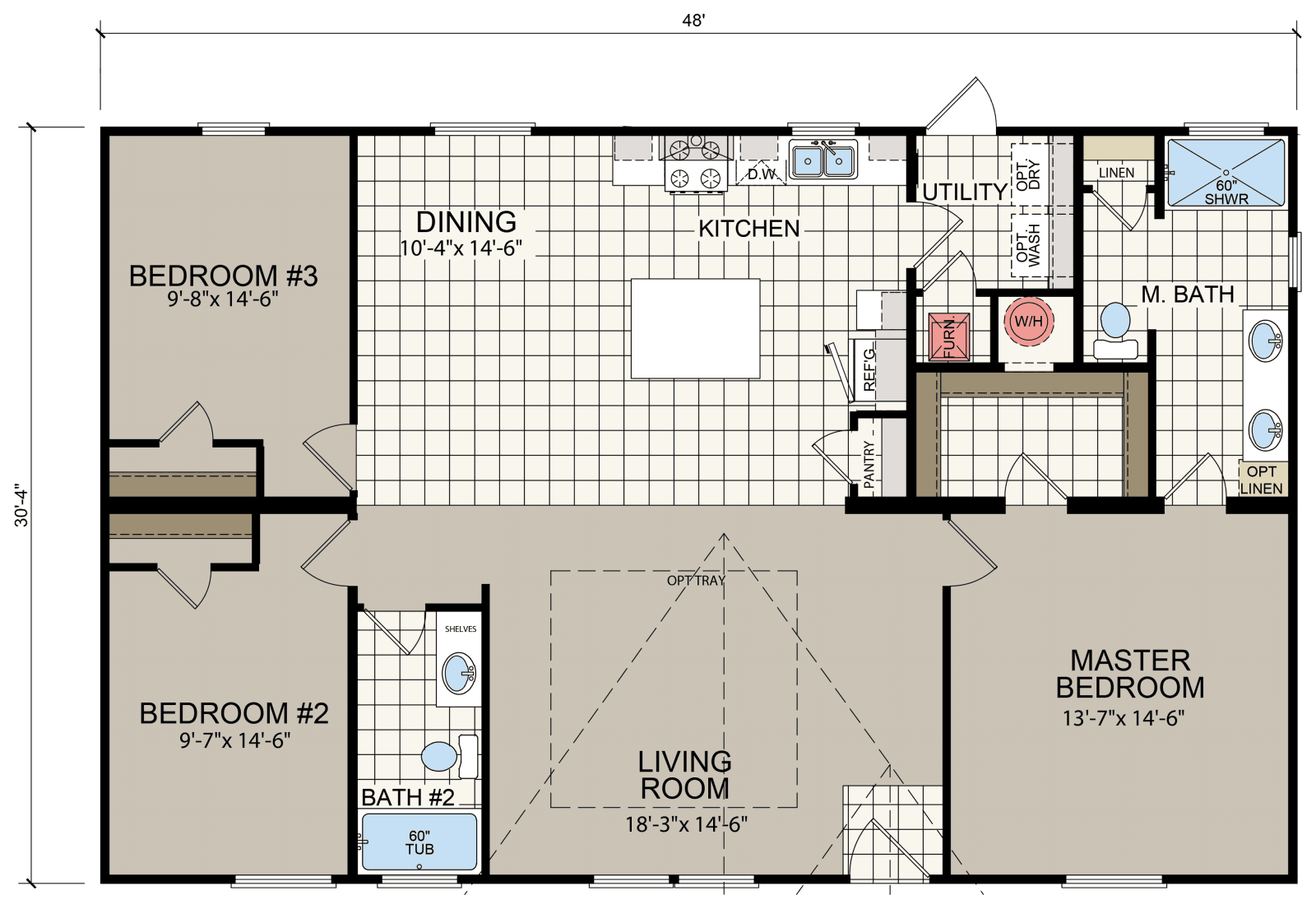 Titan extreme 3248e floor plan home features