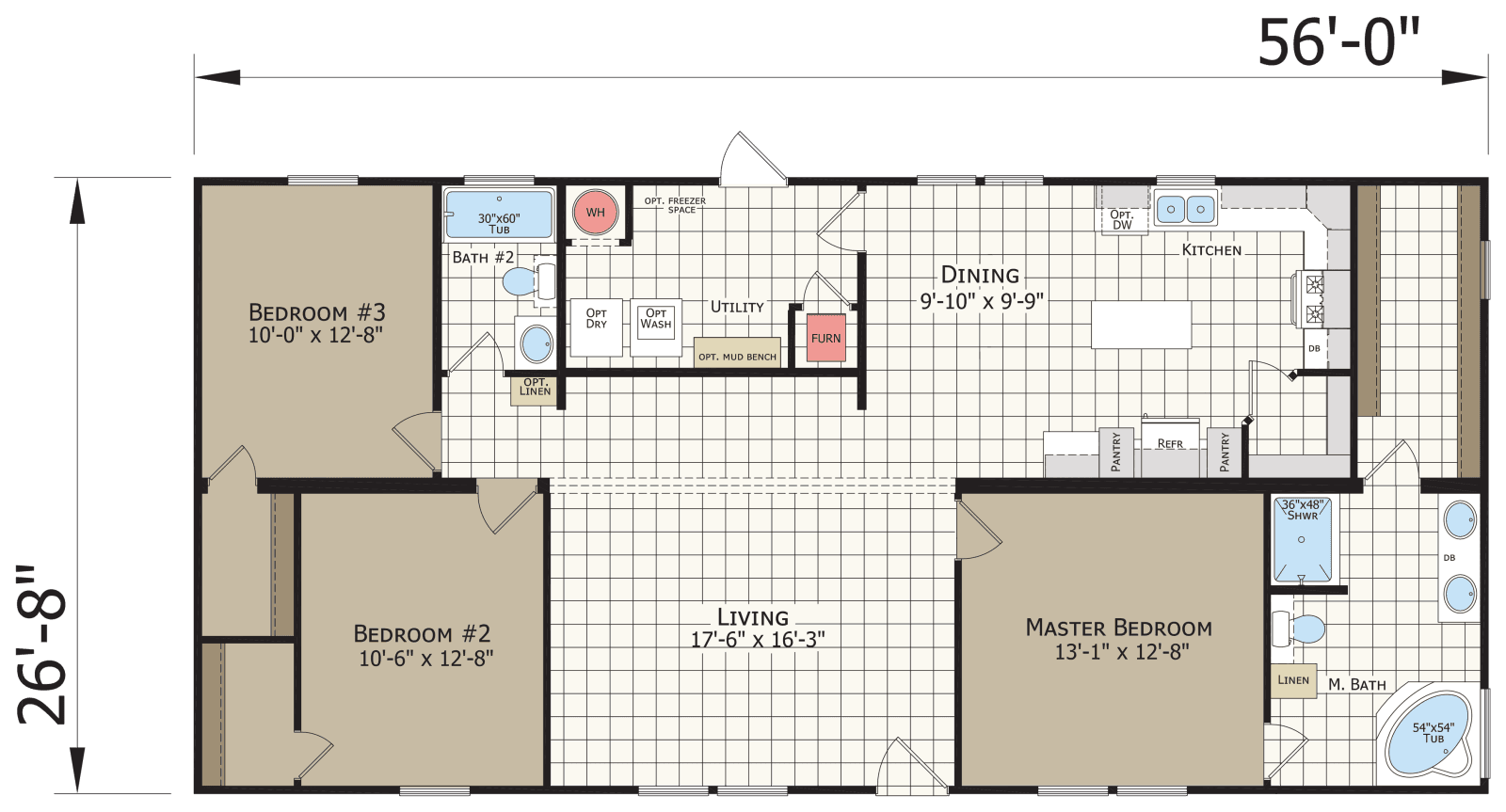 Innovation 2856a floor plan home features