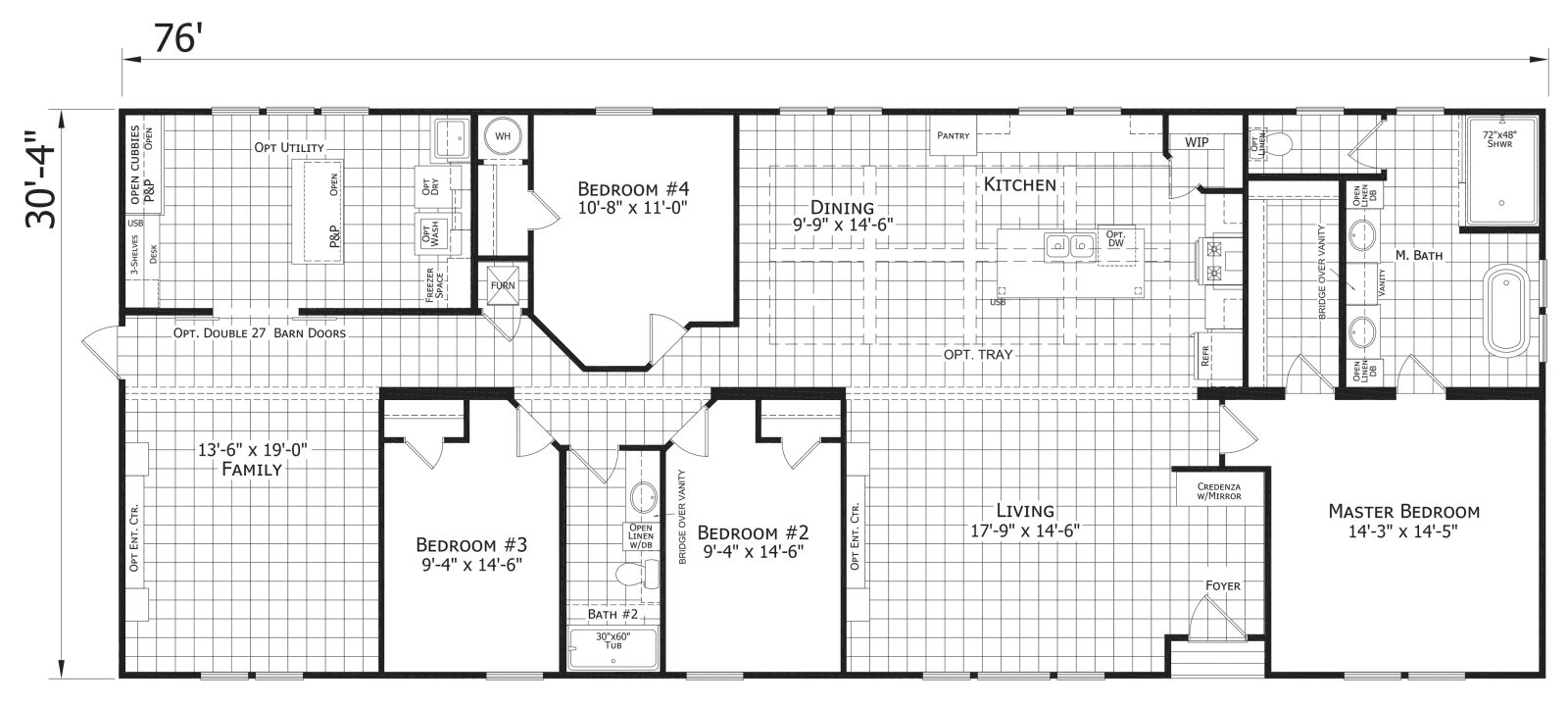 Titan extreme 3276f floor plan home features