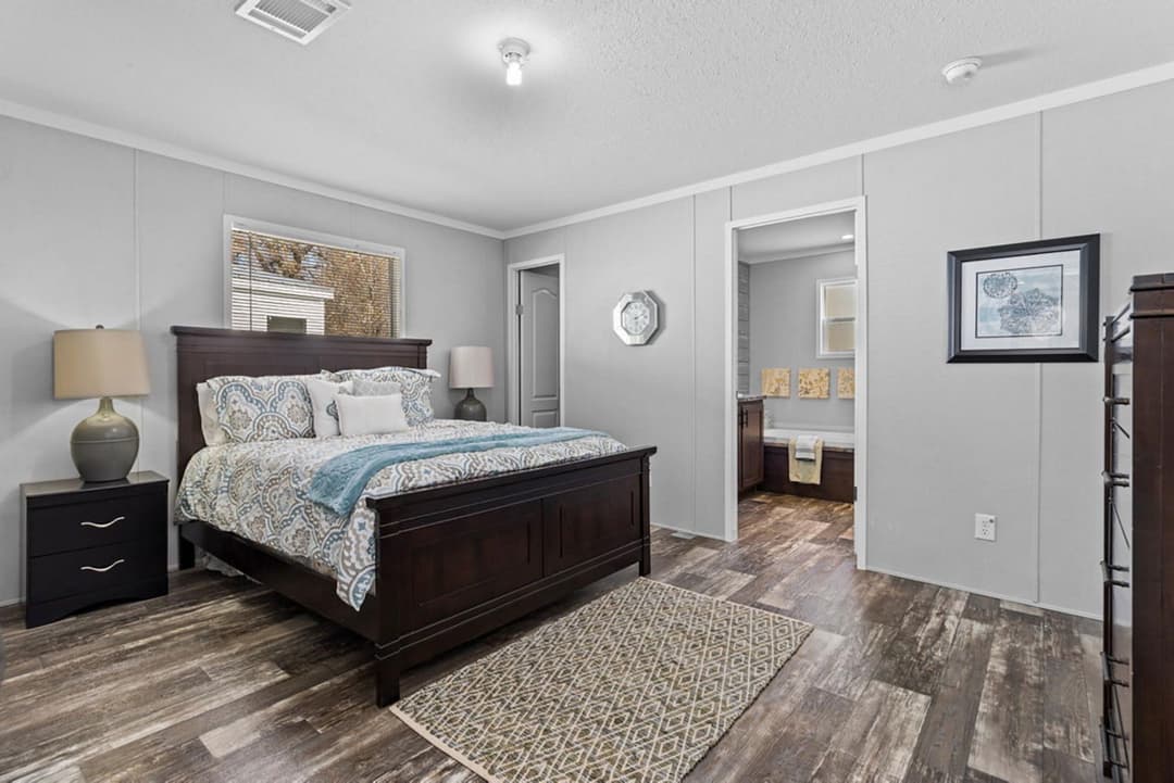 The frenchman bedroom home features