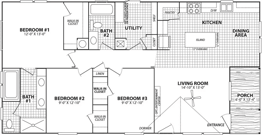 Verde ranch 28523n floor plan home features