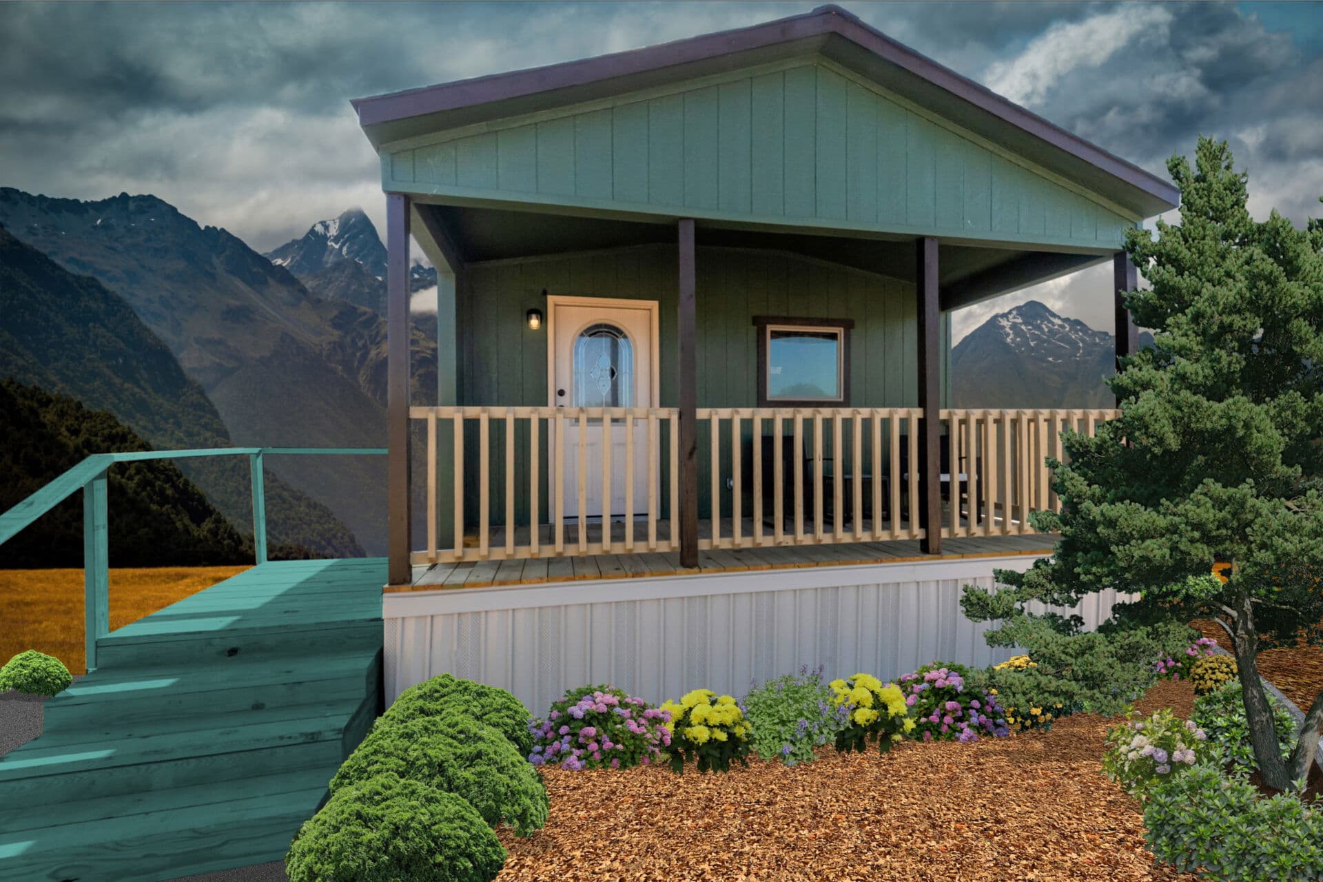 Heritage h-1680-32flp hero, elevation, and exterior home features