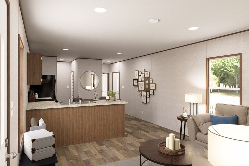 Hickory interior home features