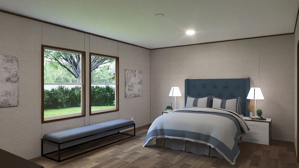 Spruce bedroom home features