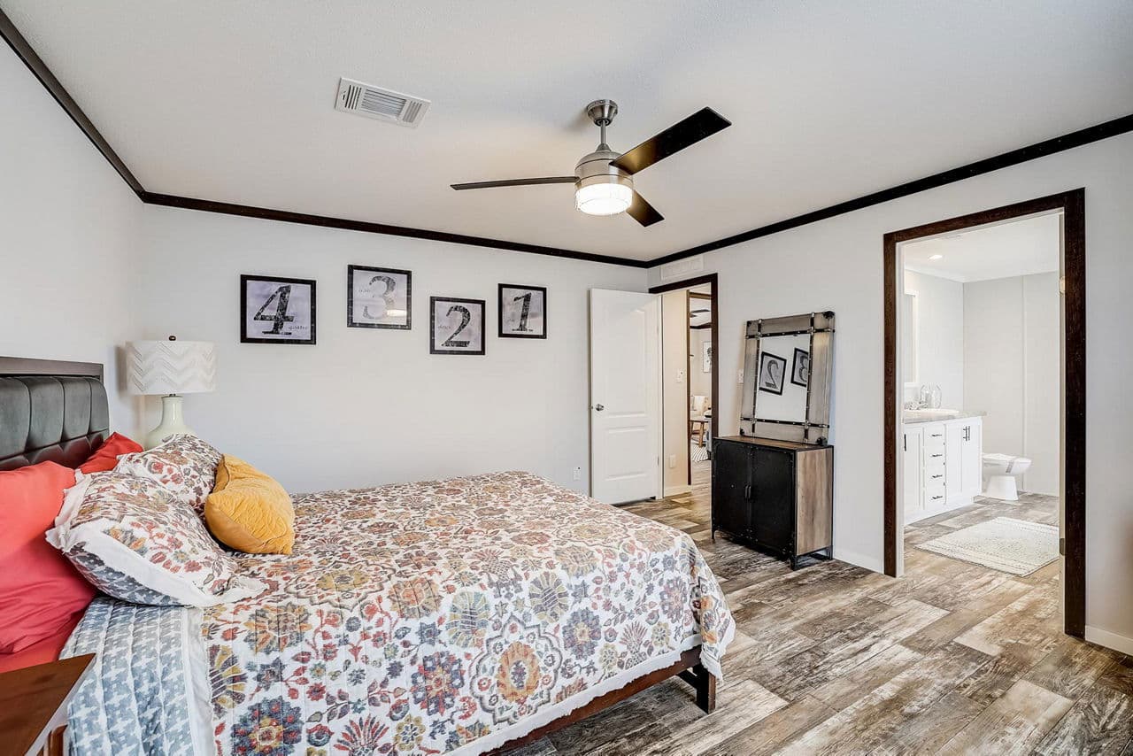 The saint bedroom home features