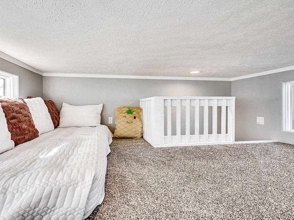 The copperwood interior home features